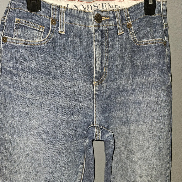 Lands End Womans Original Fit, Boot Leg Blue Jeans Size 6 - Picture 5 of 14